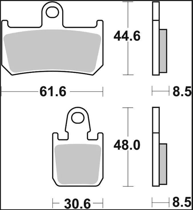 Pastilla de freno sinterizado SR Xtra Lina para Yamaha