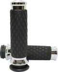 Diamond Contour Grips, Chrom eloxiert für Harley Davidson