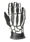 Guantes moto homologados Skeletor  SKELETOR LEATHER BLACK/WHITE SM