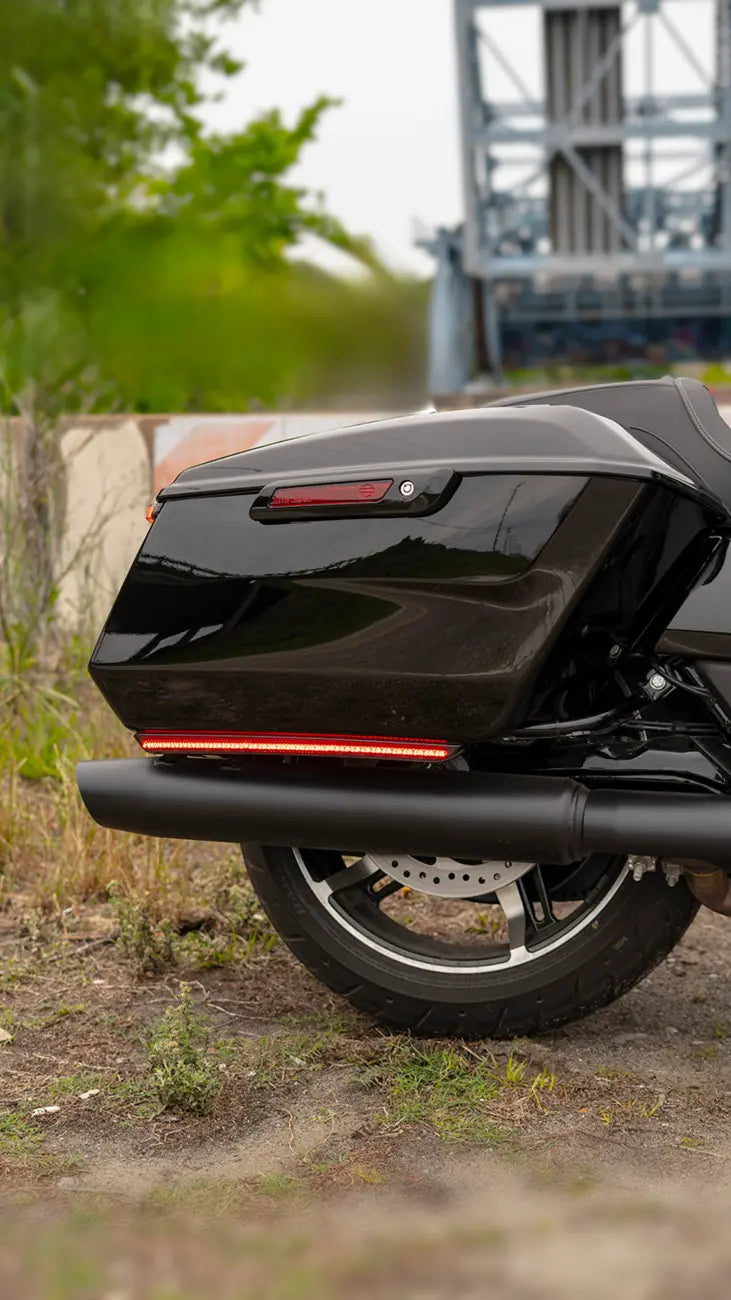 Rote LED-Satteltaschenleuchten für Harley Davidson