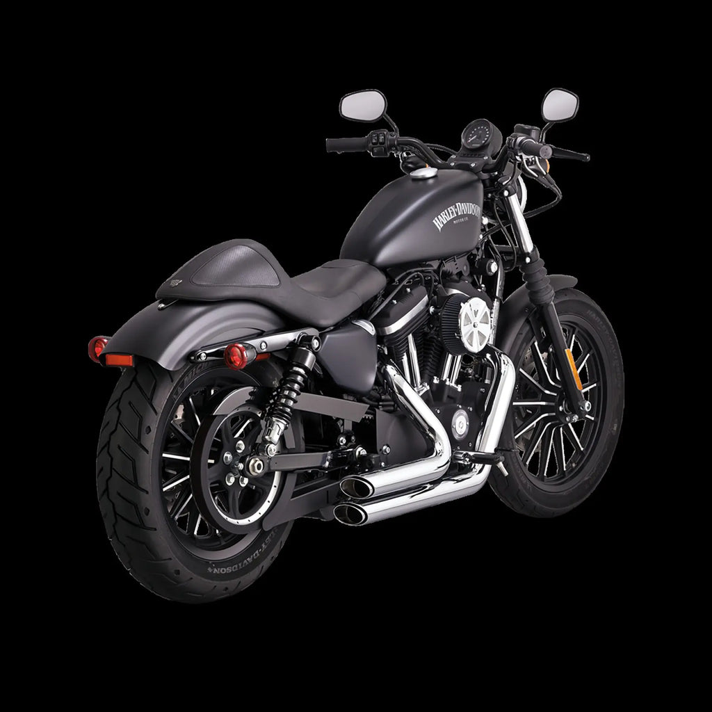 Sistema de escape Shortshots Staggered cromado para Harley Davidson SFTL 86-09