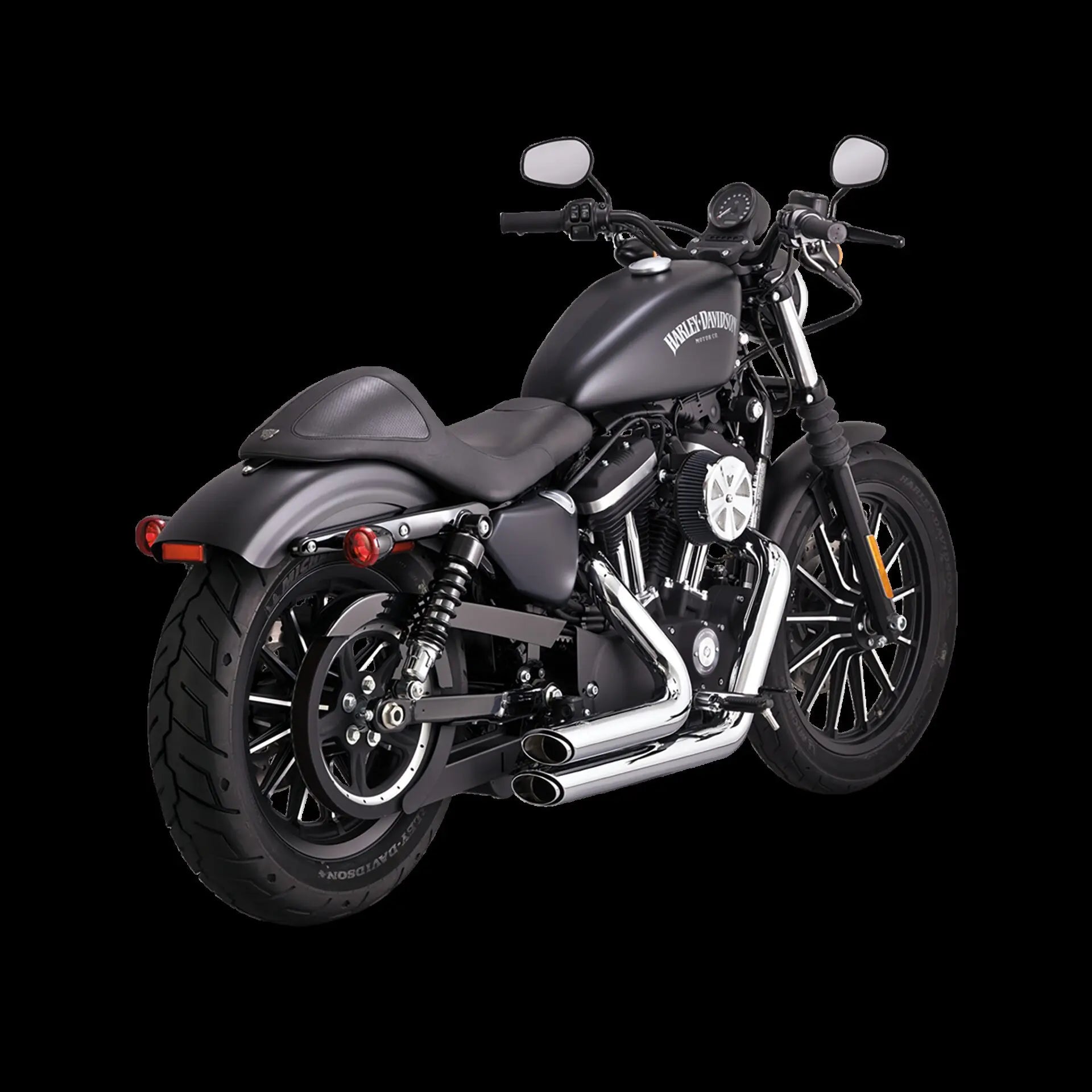 Sistema de escape Shortshots Staggered cromado EXHAUST SHORTSHOTS RACE STAGGERED - SFTL 86-09 - CH