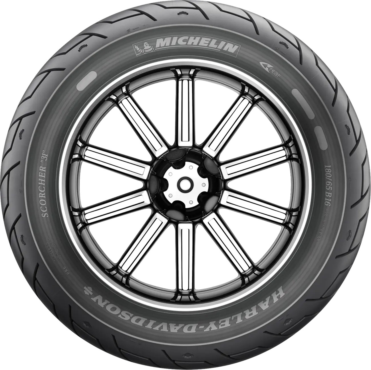 Neumático trasero reforzado Scorcher 31 SCHR31 R 180/65B16 81H TL/TT para Harley Davidson