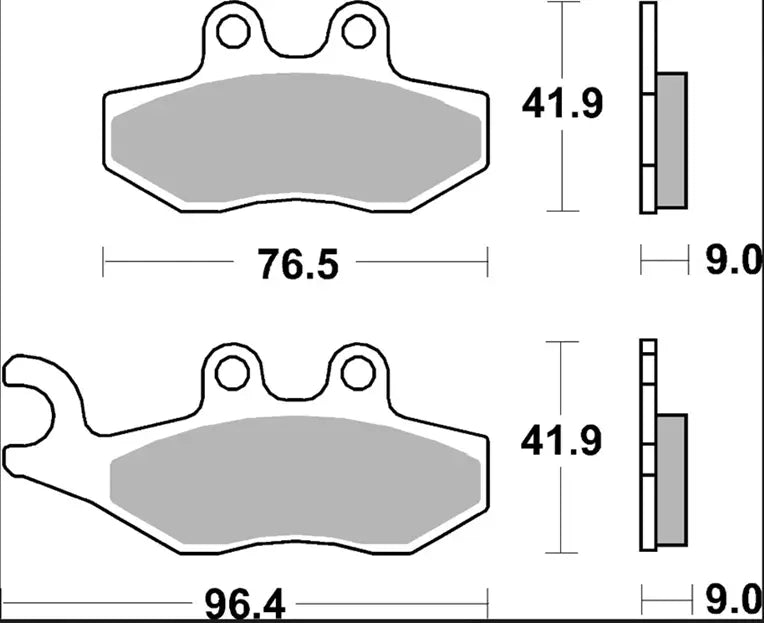 Ceramic brake pads for Aprilia, Derbi, Gilera, Peugeot, Piaggio, Vespa