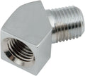Adaptador línea aceite 45º 1/4" NPT cromado Para Harley Davidson