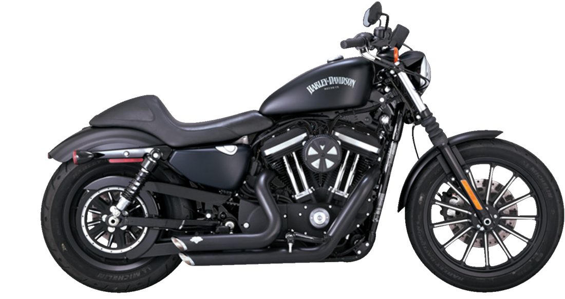 Escap Vance & Hies Black Shortshots voor Harley Davidson Sportster