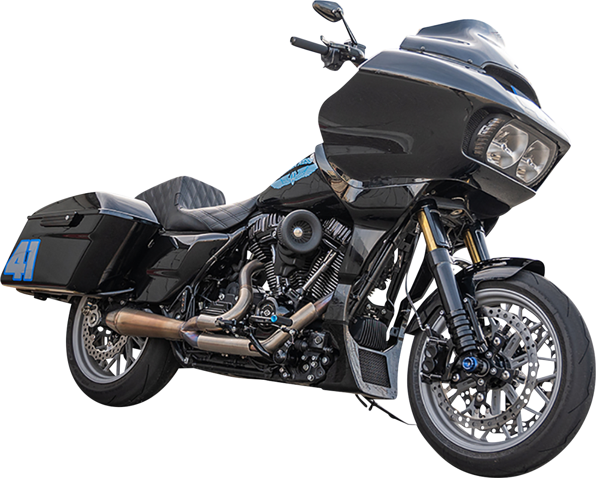 Goldene Gabelrohre für Harley-Davidson Touring M8