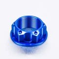 Blaue obere Gabelbrückenmutter aus Aluminium für Kawasaki und Triumph