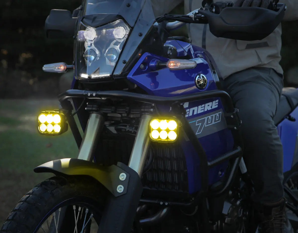 Foco DL6 Híbrido Amarillo Para Moto