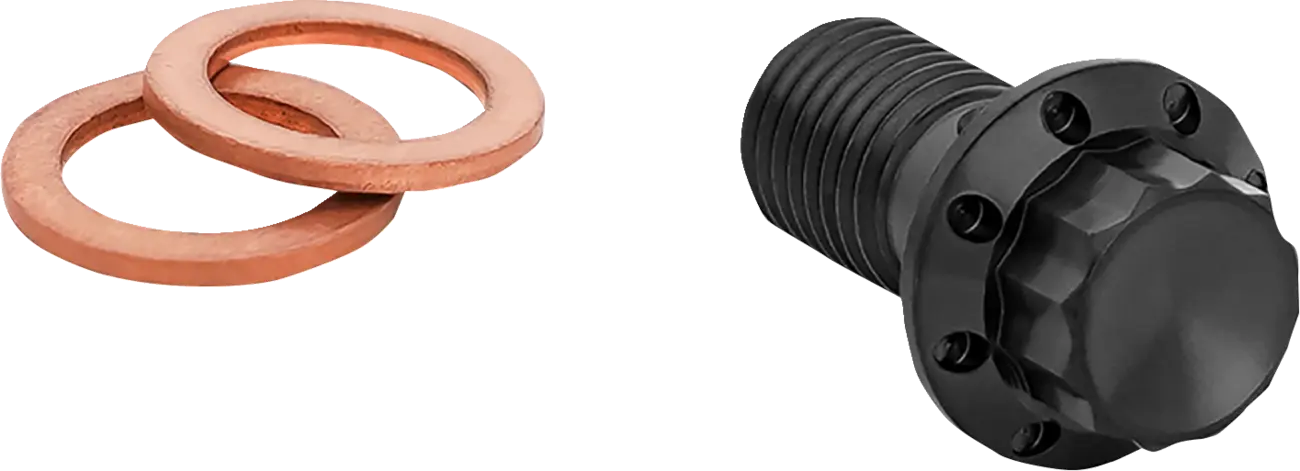 Tornillo banjo de titanio 12 puntos BOLT BANJO - FLST - M10X1.25 - 12-PT - SINGLE FR/RR - BLACK