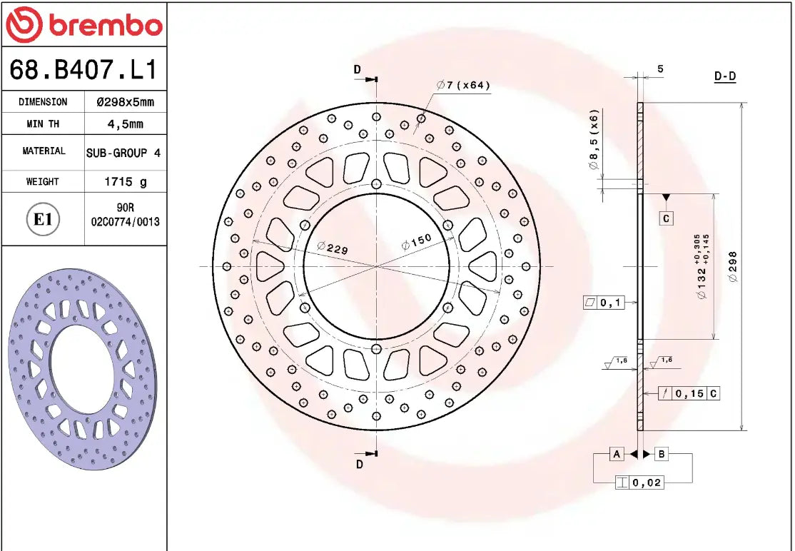 Gold Series Prime Line Brake Disc for Yamaha