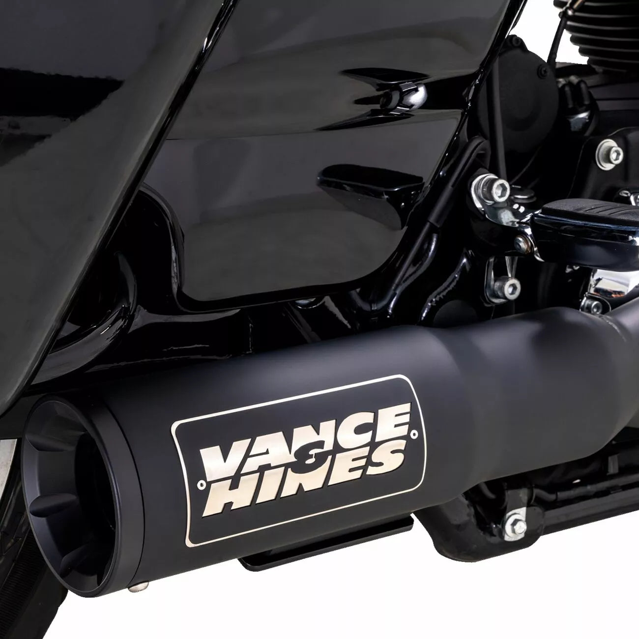 Schwarzes Hochleistungs-2-1-Auspuffsystem für Harley Davidson Touring