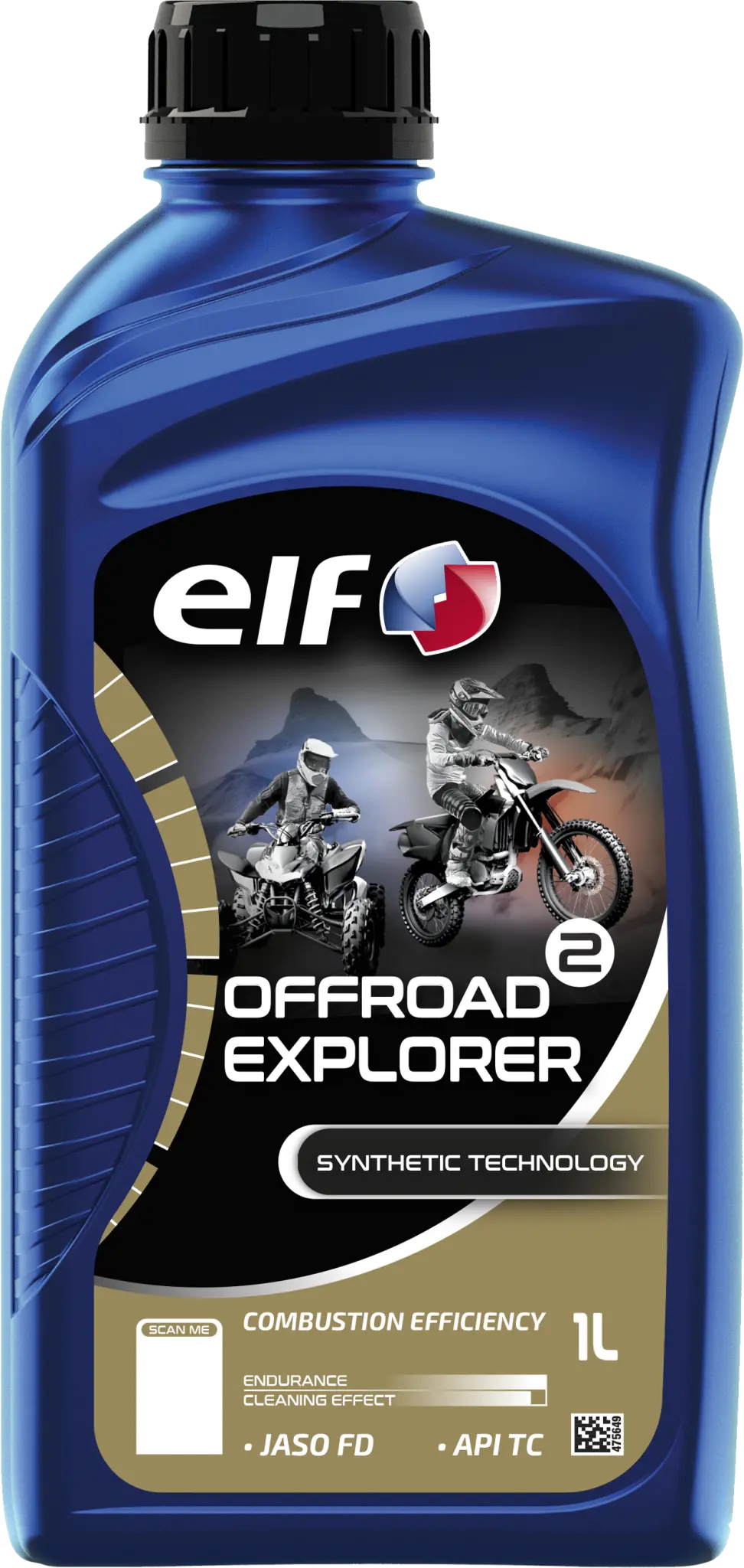 Aceite motor sintetico para moto Off-Road 2 Explorer 1L