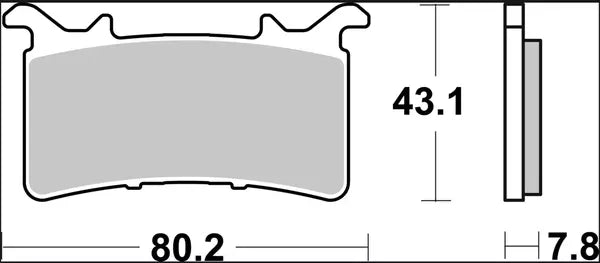 Pastilla de freno sinterizada para BMW, Honda