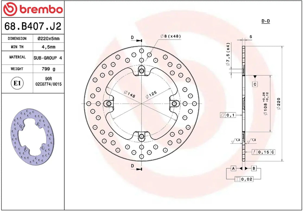 FIXED BRAKE DISC GOLD SERIES PRIME LINE Brake DISC FIX RR