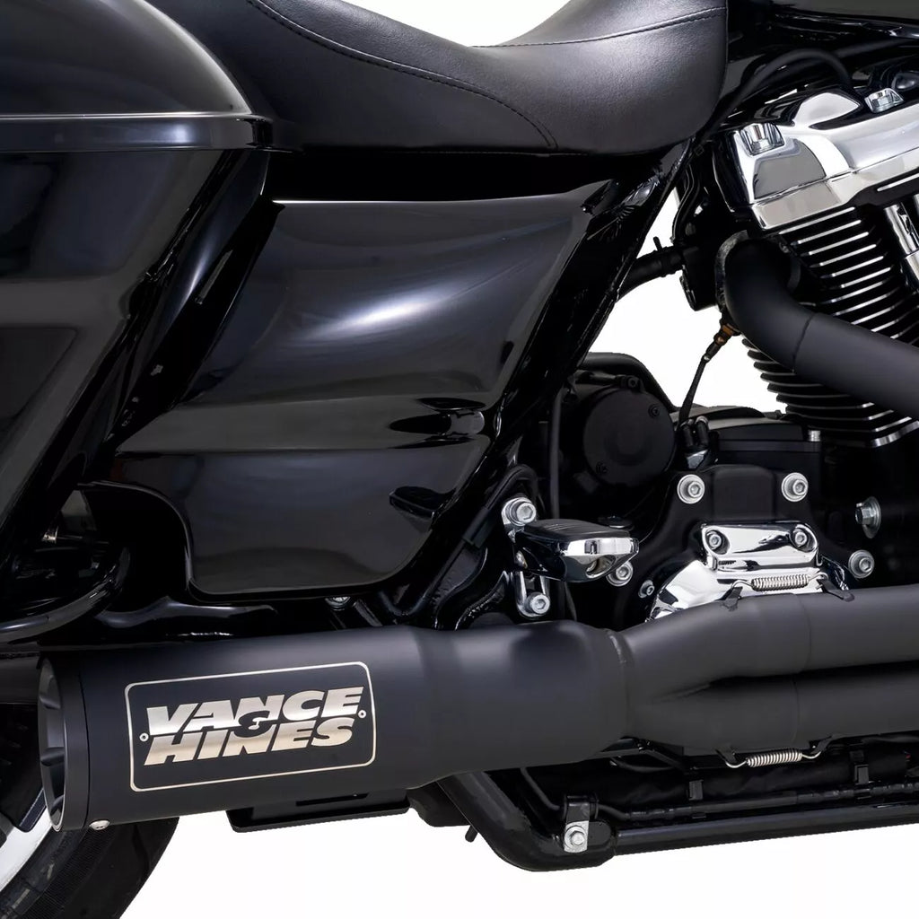 Schwarzes Hochleistungs-2-1-Auspuffsystem für Harley Davidson Touring