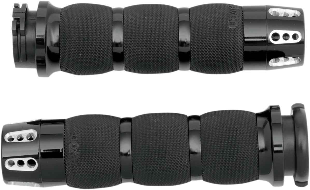 Puños Avon Gatlin Acolchados Aire Negro Para Harley-Davidson