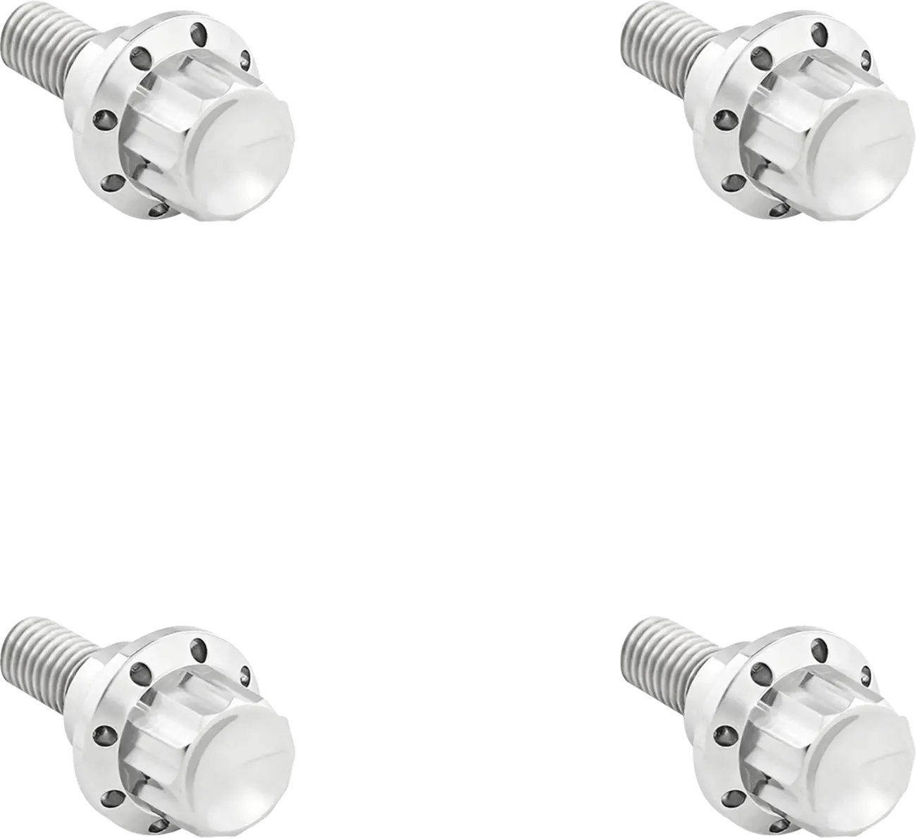 Tornillos parabrisas 12 puntos titanio plateados para Harley Davidson FLTR