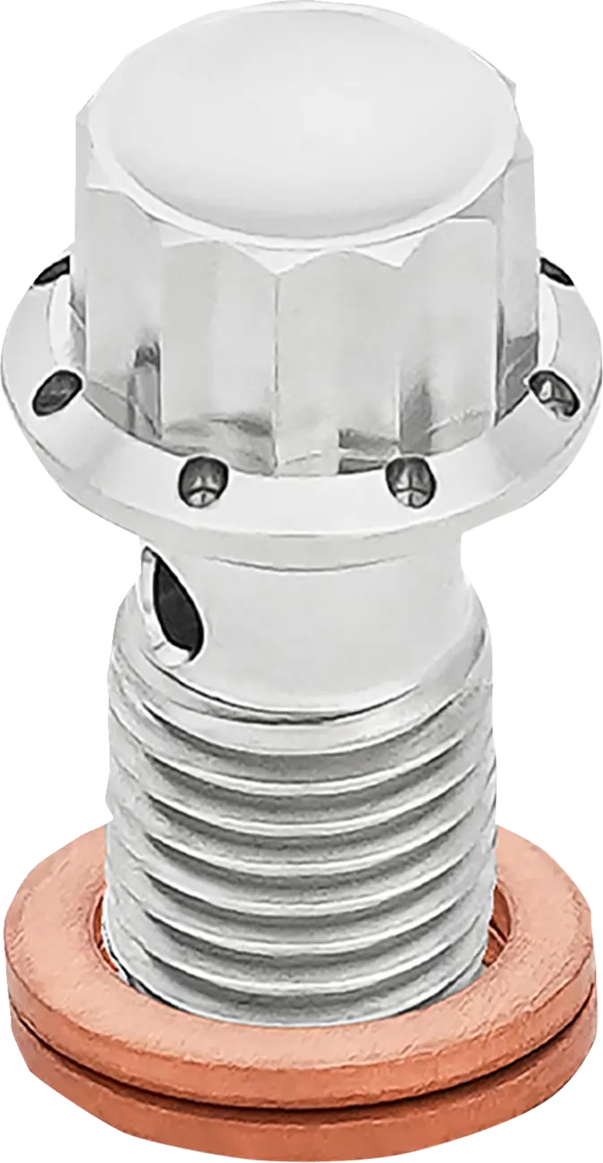 Tornillo banjo pulido 12 puntos M12X1.25 para Harley Davidson FLST