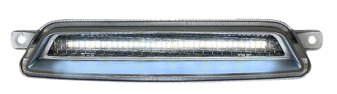 Chrome Dynamic LED Fairing Vent Inserts for Indian