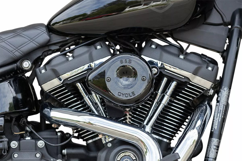 S&amp;S 170-0436C Mini Teardrop Air Filter Black for Harley-Davidson M8