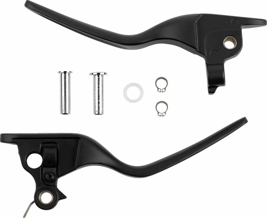 Set De Manetas Custom Negro Brillante Para Harley Davidson