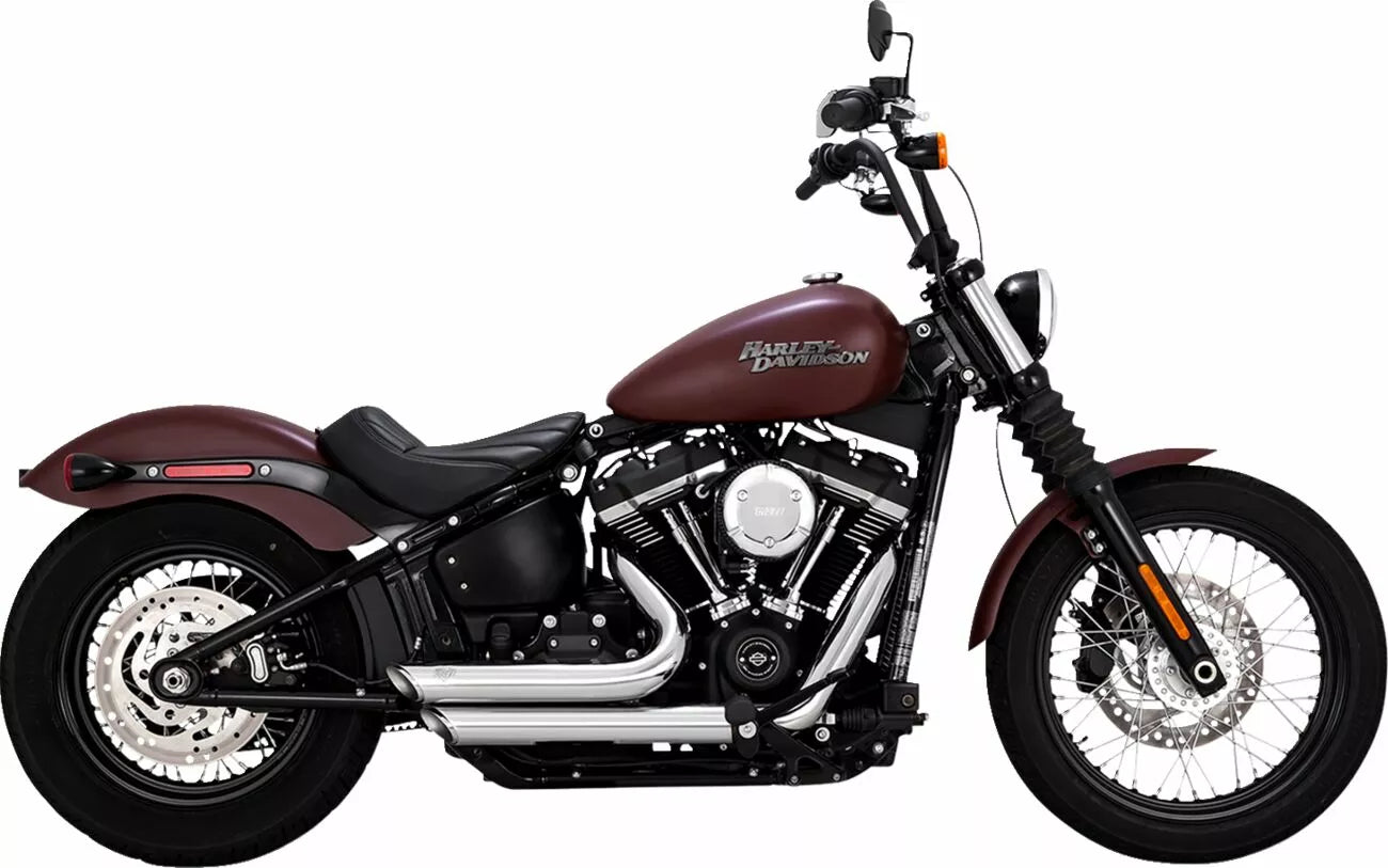 Shortshots Staggered Chrome Exhaust System For Harley Davidson