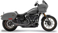 The Ripper 2-into-1 Shorty Exhaust Systems Black for Harley Davidson