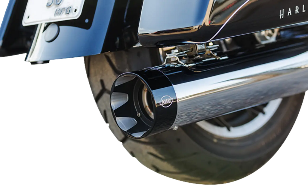 Sistema De Escape Sidewinder 2 En 1 Cromado Para Harley Davidson M8 Touring