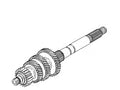 Eje Transmision Principal 6 Velocidades Para Harley-Davidson 35467-06C
