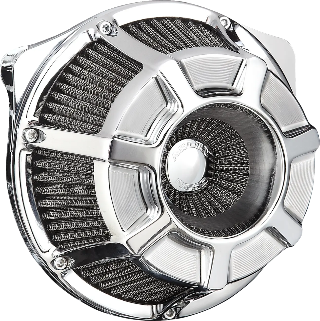 Kit filtro de aire Inverted Series Beveled cromado para Harley Davidson - FLTR/FLHX 23-25