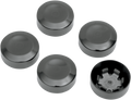 Tapones Tornillos De Polea Negros Para Harley-Davidson