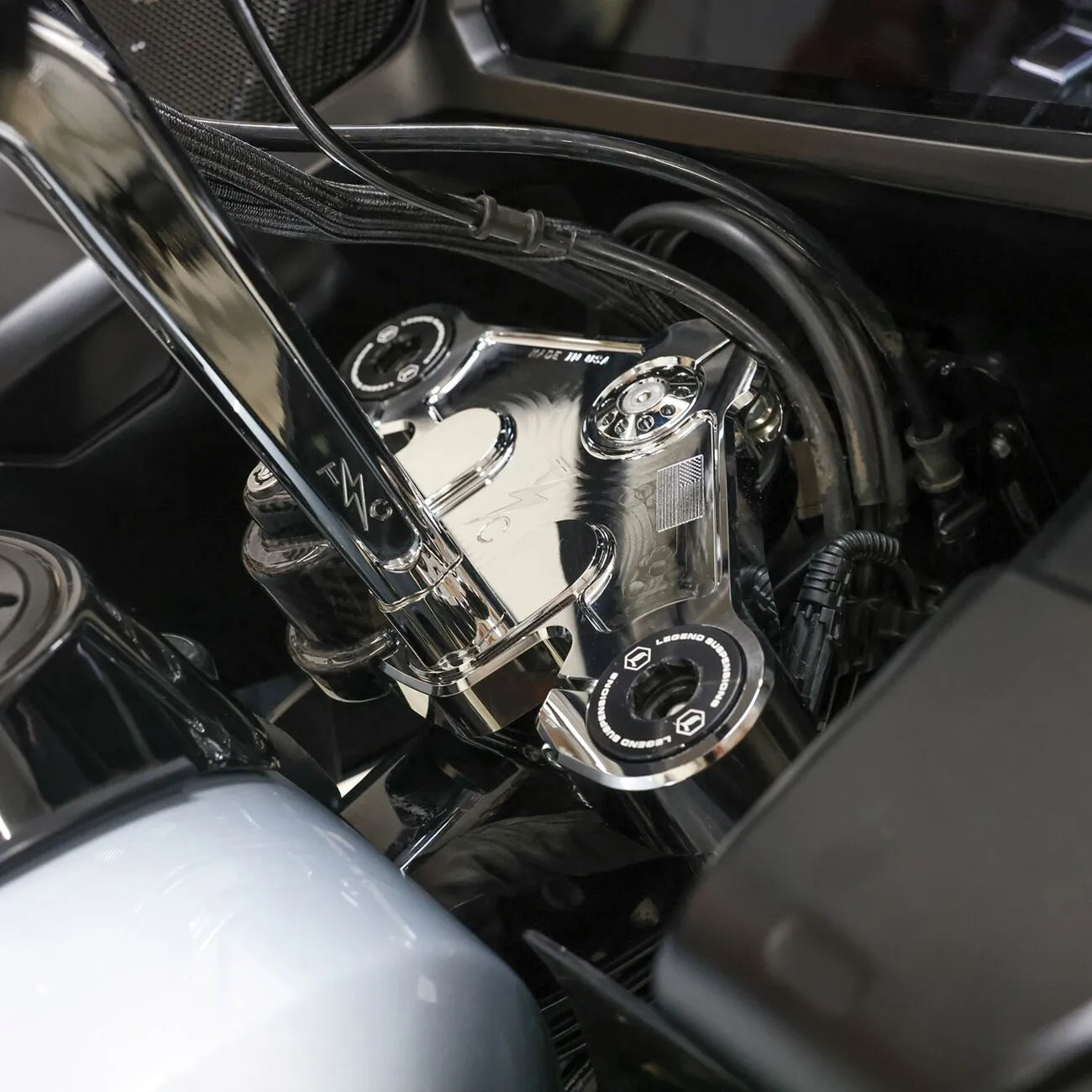 Chrom-Sattelstützen für Harley Davidson