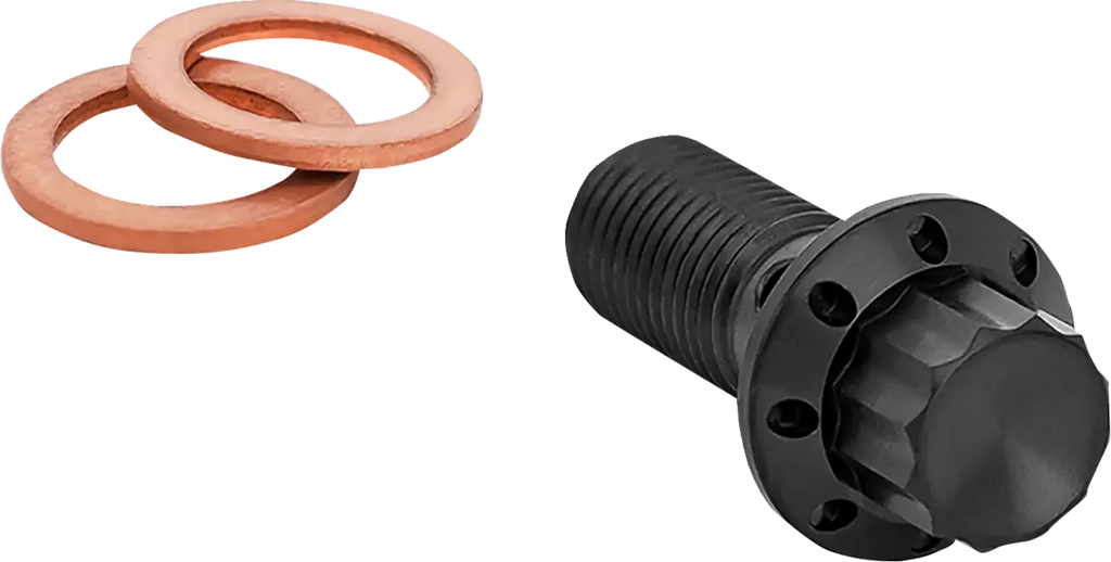 Tornillo banjo Negro 12 puntos 3/8-24 para Harley Davidson FLT 00-07