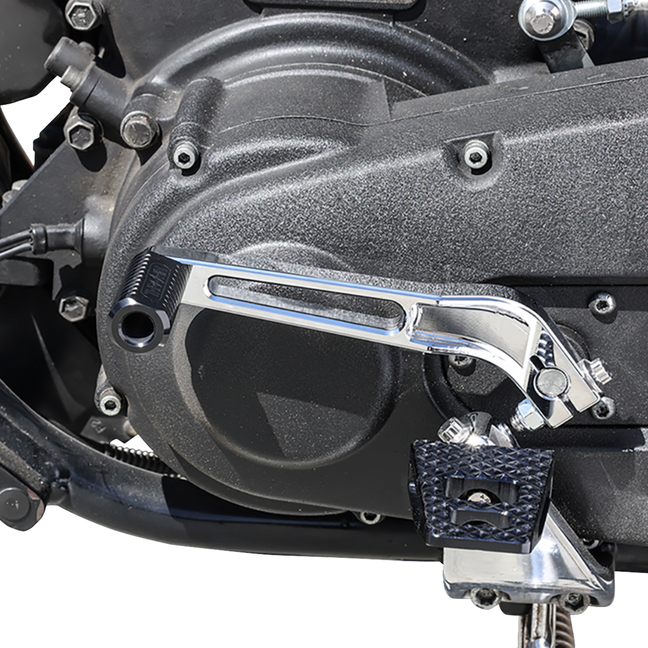 Schwarze Billet Speedway-Schaltrasten für Harley-Davidson