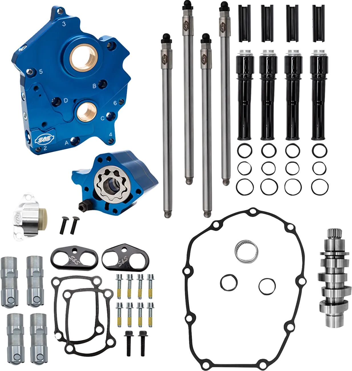 Kit de caja de levas para M8 CAM CHEST Kit BLK PUSH TUBES