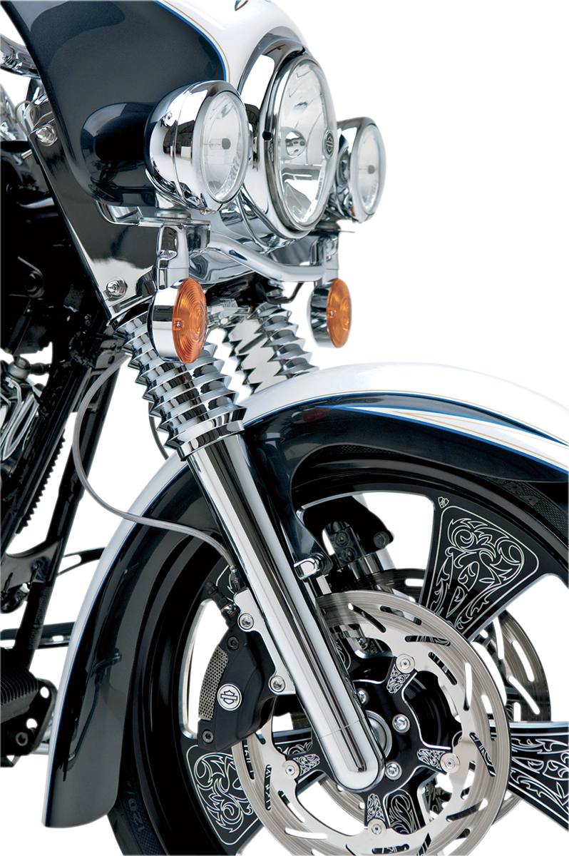 Dubbele schijf "Hot Legs" vorkpoten voor Harley-Davidson