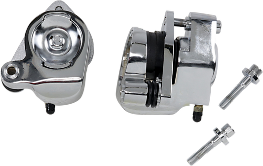 Chrome dual front caliper kit 84-99 For Harley-Davidson