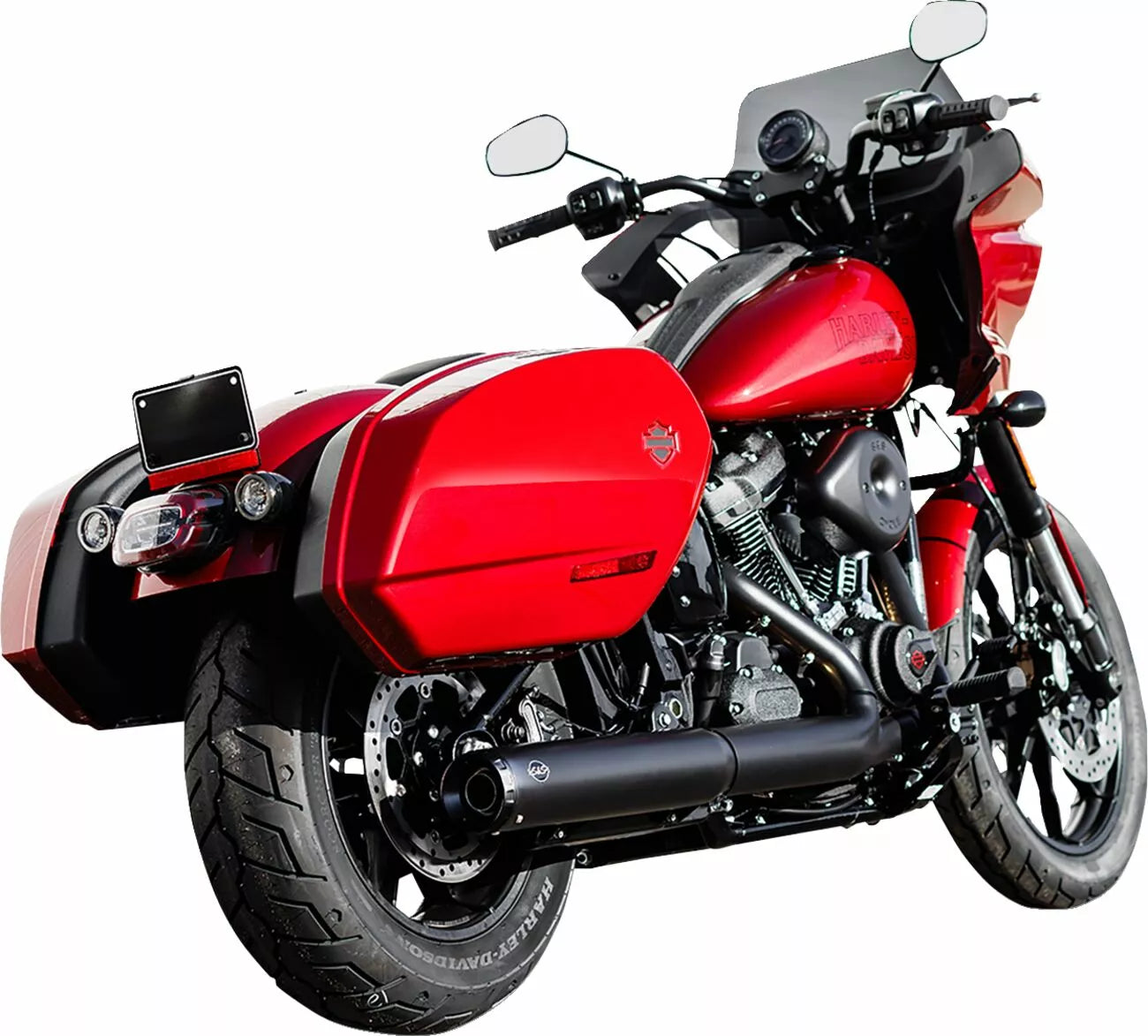 Silenciador Slip-On Grand National Para Harley Davidson Softail M8 2025 - Negro