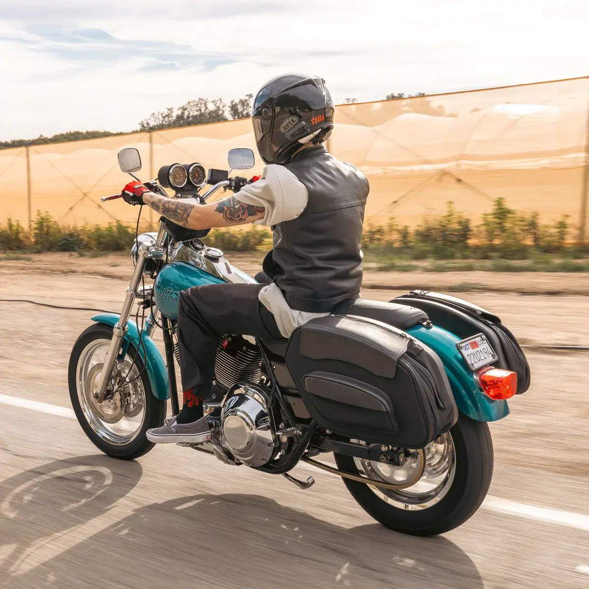 Alforjas deportivas de desmontaje rápido (60 litros) para Harley Davidson
