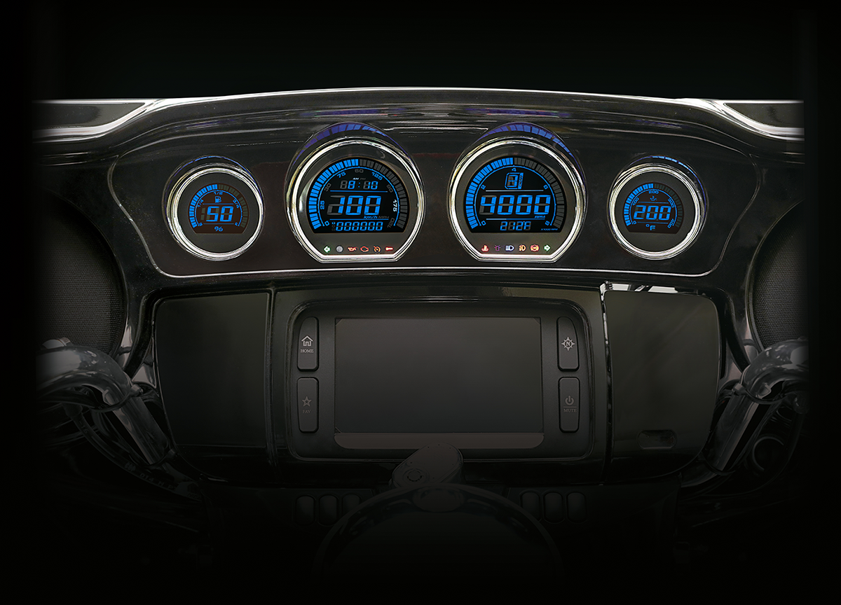 Kit Four Blue LED HD-03L Strumenti per Harley Davidson 2014-2022