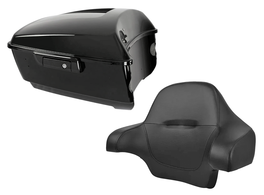 Maleta King Tour-Pak con orificios altavoces para Harley Davidson Touring