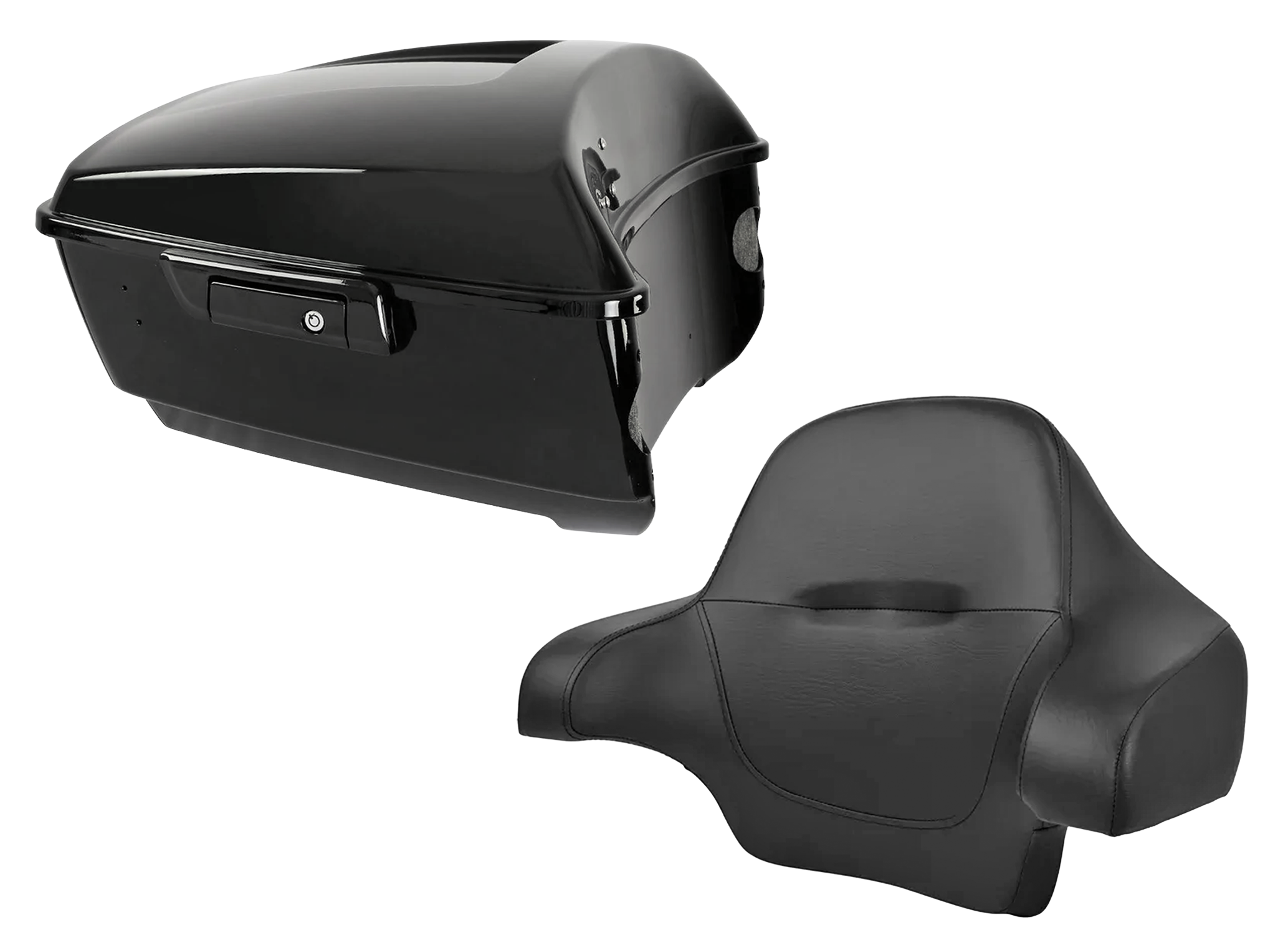 Maleta King Tour-Pak con orificios altavoces para Harley Davidson Touring