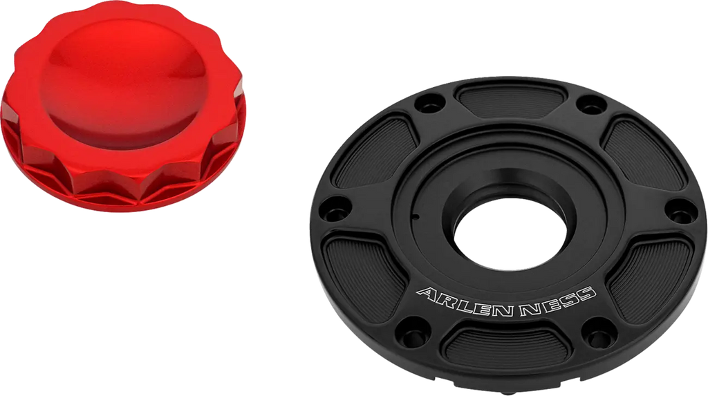 Red 12-Point Fuel Cap for Harley Davidson FLT 24-Up
