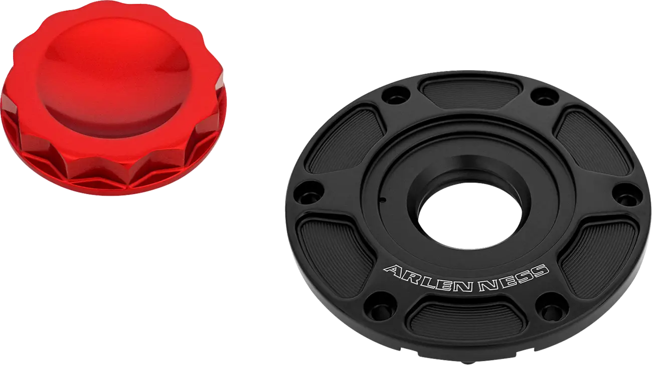 Roter 12-Punkt-Tankdeckel für Harley-Davidson FLT 24-UP