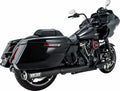 Schwarze Supersport Slip-On-Schalldämpfer für Harley Davidson Touring