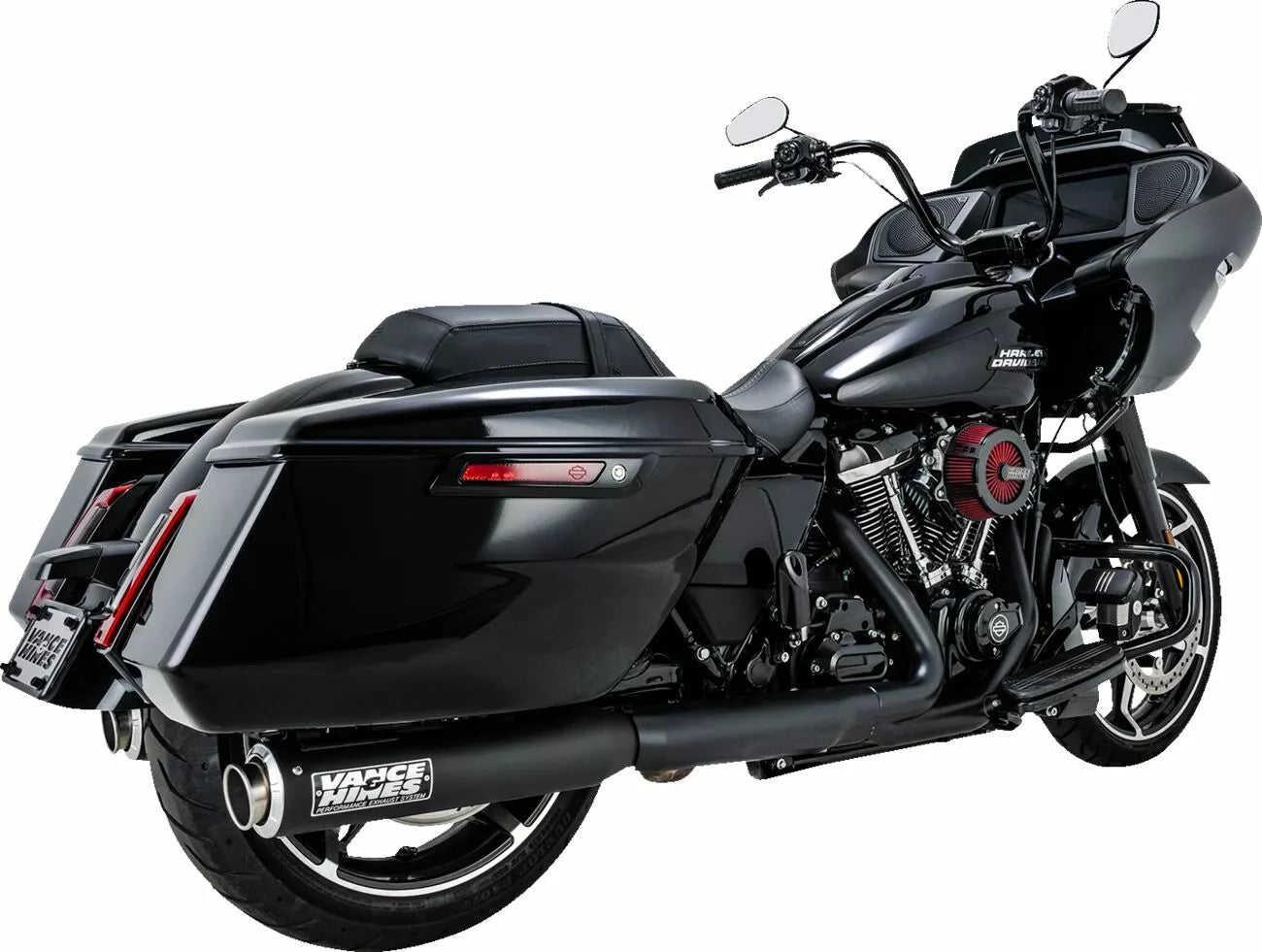 Schwarze Supersport Slip-On-Schalldämpfer für Harley Davidson Touring