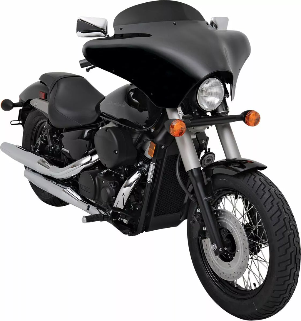 Memphis Shades MEP8501 5" Batwing Fairing Windshield Black