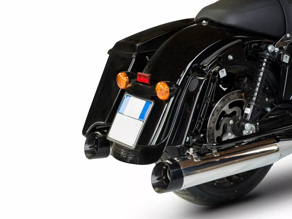 Silenciadores Slip-On Para Harley Davidson Touring E4 Pulido Espejo 17-20