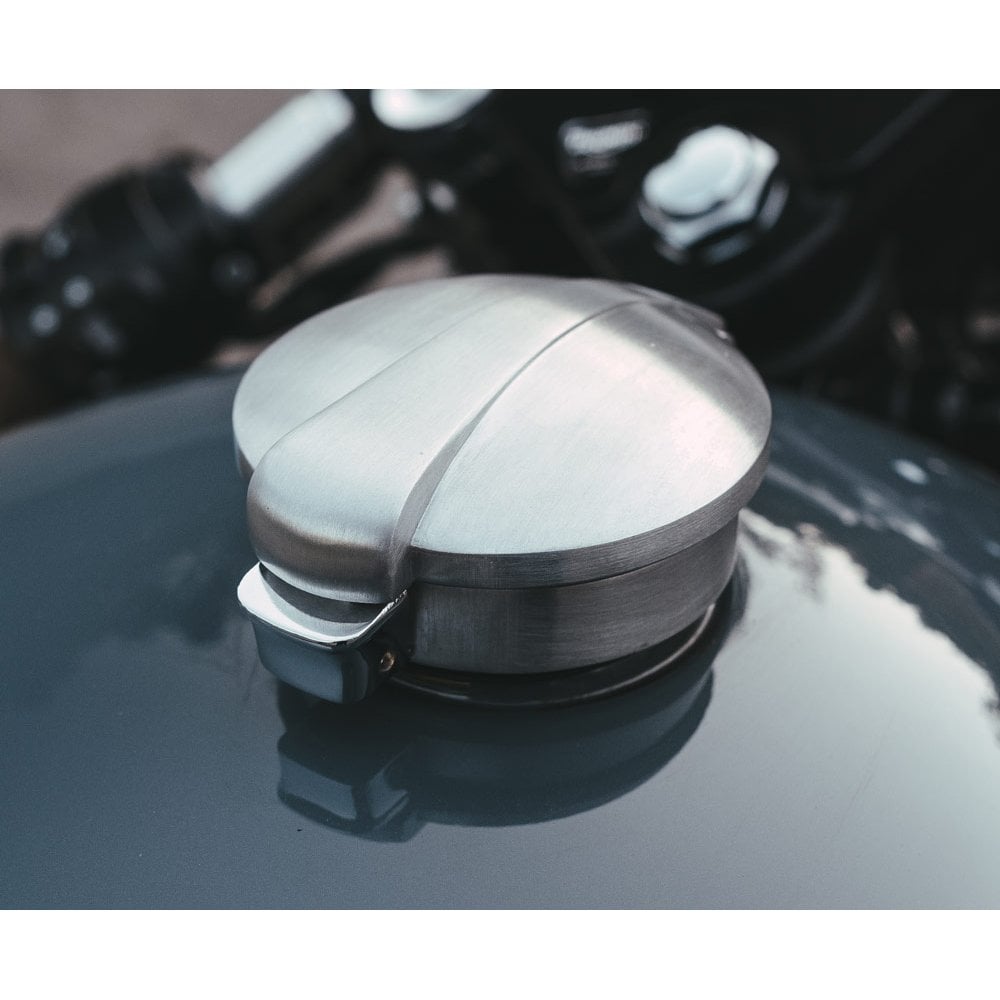 Motone Monza Cap Kit Brushed For Triumph and Harley-Davidson